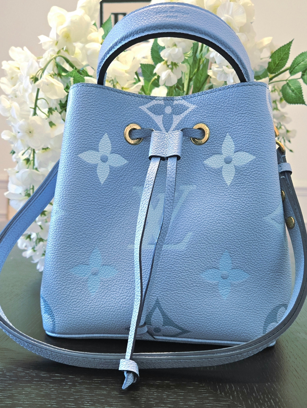 Louis Vuitton NeoNoe BB Summer Light Blue Monogram Bag